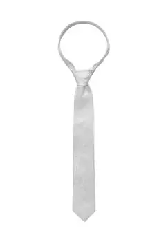 Шелковый галстук высокого качества ETERNA, серебро