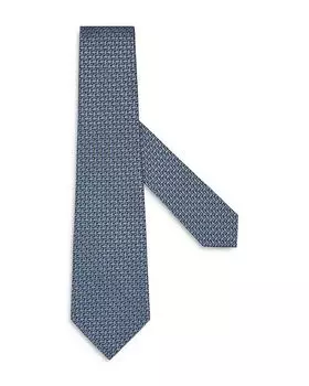 Шелковый галстук ZEGNA, синий