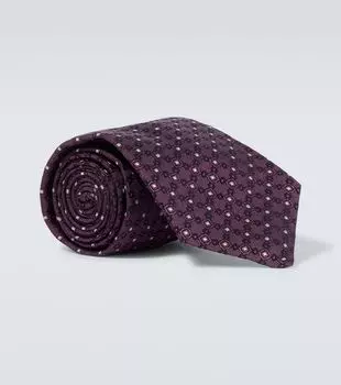 Шелковый галстук жаккард Brunello Cucinelli, C9218