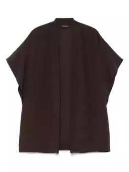 Шелковый халат Carine Gilson, коричневый
