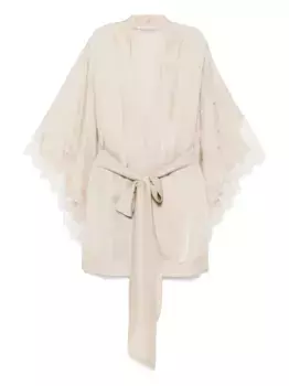 Шелковый халат Carine Gilson, нейтральный