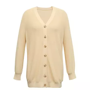 Шелковый кардиган Deep Breath средней длины, оливково-зеленый