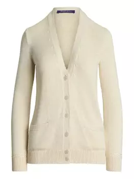 Шелковый кардиган Ralph Lauren Collection, нейтральный