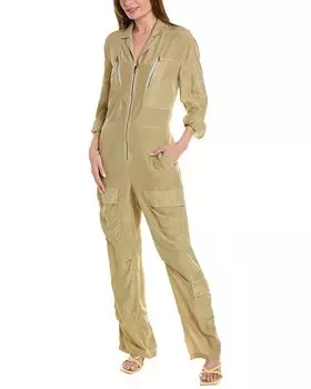 Шелковый комбинезон Jaden rag & bone, коричневый