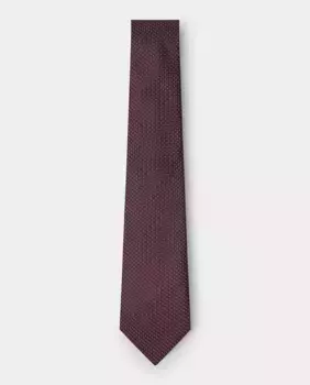 Шелковый мужской галстук в горошек Hackett, цвет Granate