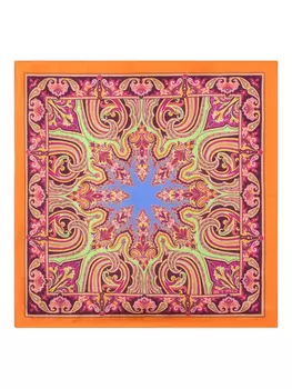 Шелковый нагрудный платок ETRO, оранжевый