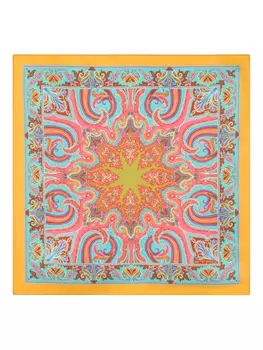 Шелковый нагрудный платок ETRO, оранжевый