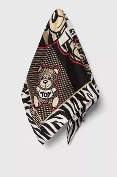 Шелковый нагрудный платок Moschino, черный