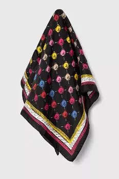 Шелковый нагрудный платок Moschino, черный
