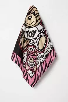 Шелковый нагрудный платок Moschino, розовый
