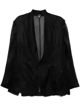 Шелковый пиджак Tessitura Body Couture, черный