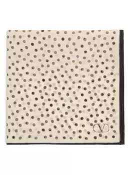 Шелковый платок Chez VALENTINO GARAVANI, нейтральный