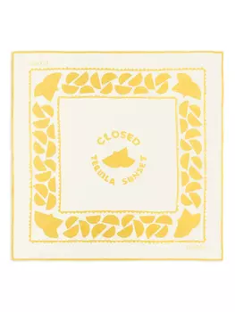 Шелковый платок Closed, желтый
