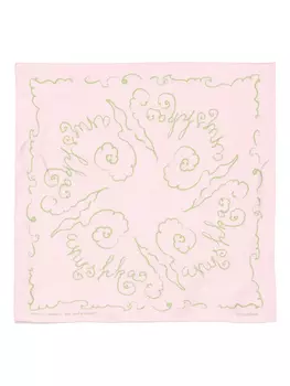 Шелковый платок Nanushka, розовый