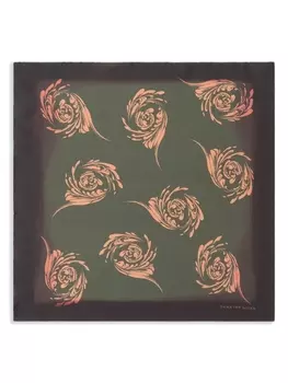 Шелковый платок-паше DRIES VAN NOTEN, черный