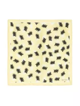 Шелковый платок-паше с абстрактным принтом Paul Smith, желтый