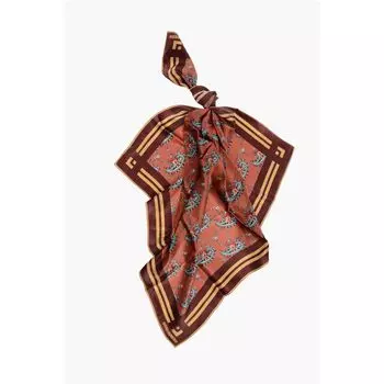 Шелковый платок с цветочным узором «пейсли» Dsquared2, Bicolor