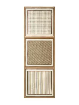 Шелковый платок с принтом Burberry, нейтральный цвет