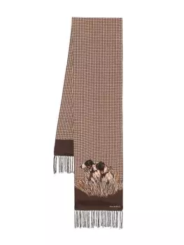 Шелковый платок с узором Polo Ralph Lauren, коричневый