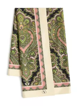 Шелковый платок Valentino Garavani, нейтральный