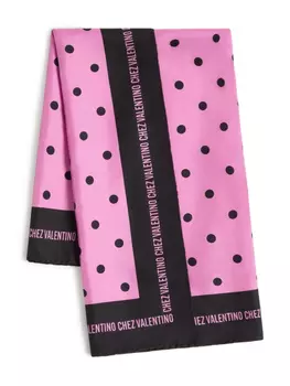Шелковый платок Valentino Garavani, розовый