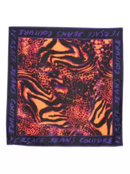 Шелковый платок Versace Jeans Couture, красный