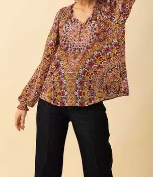 Шелковый пуловер Wrenley, розовый цвет HALE BOB