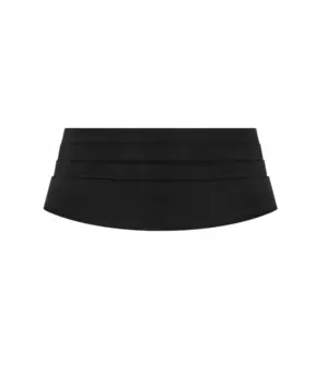 Шелковый ремень R со складками Dolce & Gabbana, черный