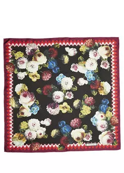 Шелковый шарф 90х90см. Dolce&Gabbana, мультиколор