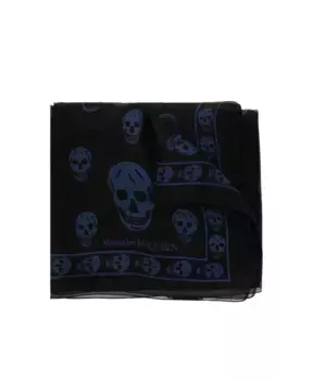 Шелковый шарф Alexander Mcqueen, черный