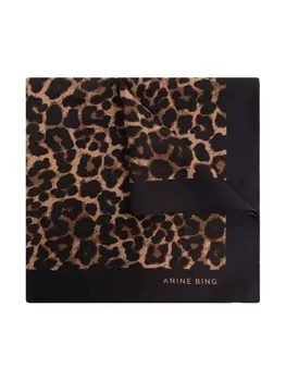Шелковый шарф ANINE BING, черный