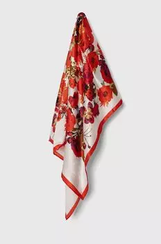 Шелковый шарф Answear Lab, белый