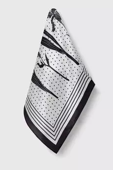 Шелковый шарф Answear Lab, белый