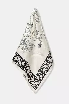Шелковый шарф Answear.Lab, белый