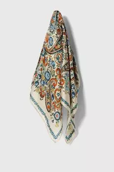 Шелковый шарф Answear Lab, бежевый