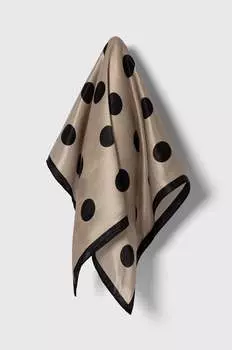 Шелковый шарф Answear Lab, бежевый