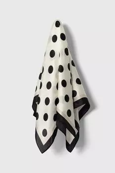 Шелковый шарф Answear Lab, бежевый