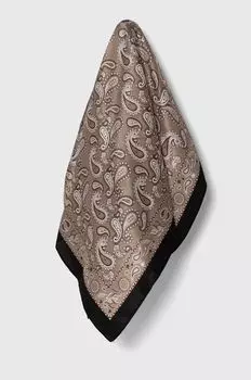 Шелковый шарф Answear Lab, бежевый