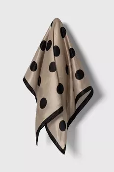 Шелковый шарф Answear Lab, бежевый