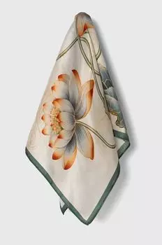 Шелковый шарф Answear Lab, бежевый