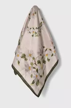 Шелковый шарф Answear Lab, бежевый