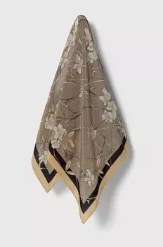 Шелковый шарф Answear Lab, бежевый