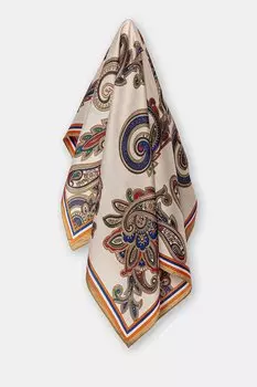 Шелковый шарф Answear.Lab, бежевый