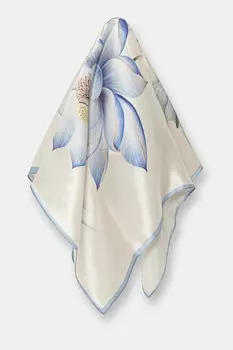 Шелковый шарф Answear.Lab, бежевый