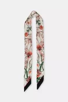 Шелковый шарф Answear.Lab, бежевый