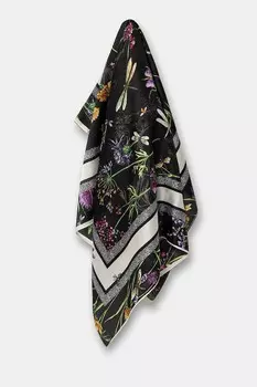 Шелковый шарф Answear.Lab, черный