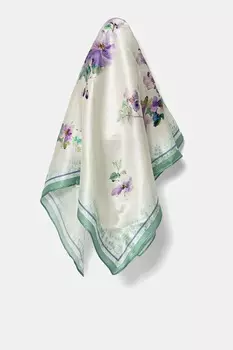 Шелковый шарф Answear.Lab, фиолетовый