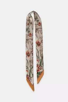 Шелковый шарф Answear.Lab, оранжевый