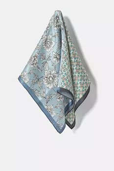 Шелковый шарф Answear.Lab, синий