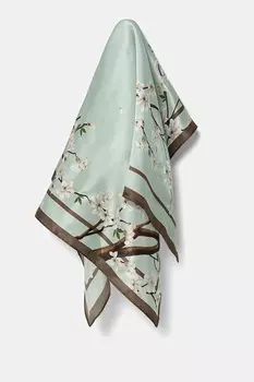 Шелковый шарф Answear.Lab, синий